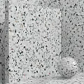Natural Terrazzo Wall Design For Interior Decor With Colorful Chips And White Base
