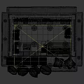 Green Yellow Exterior Newsstand Commercial Equipment With Magazines Newspapers Bottled Water And External Goods