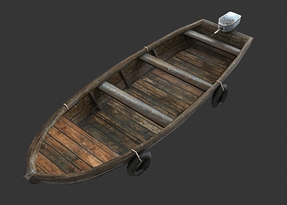 Small boats wooden boats fishing boats ancient boats bamboo rafts small boats fishing boats shabby old boats old boats small boats wooden boats 3d model