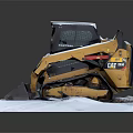 CAT Tracked Skid Steer Loader Utility Vehicle with Front Bucket for Heavy Duty Tasks