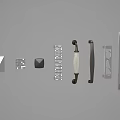 Classical handle 3d model