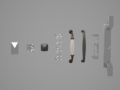 Classical handle 3d model