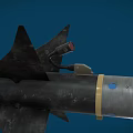 Sidewinder AIM9 Air to Air Missile With Heat Seeking Guidance System