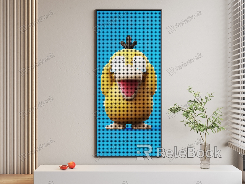 Cartoon Decorative Painting Hanging Painting model