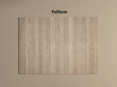 Poliform Square Carpet With Light Beige Striped Texture For Modern Home Decor 3d model