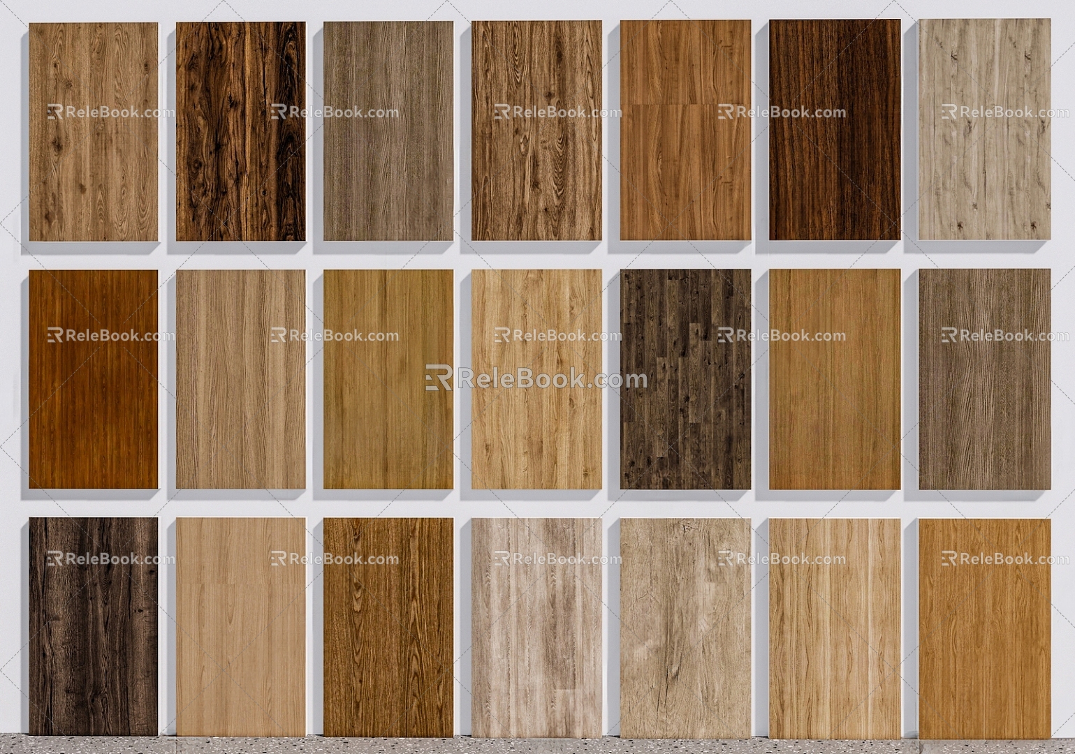 Wood veneer siding log wood veneer wood veneer background wall board 3d model