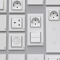Modern Switch Socket 3d model