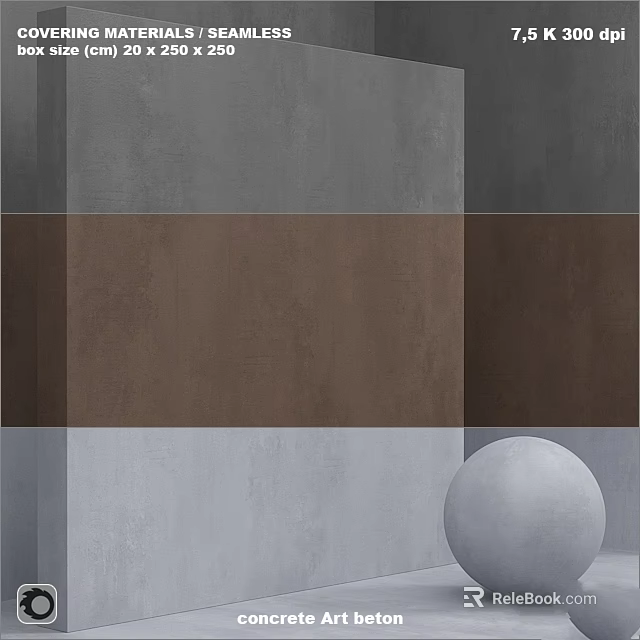 Modern Textured Wall Components With Gray Brown Beige Panels And Sphere Accent 3d model