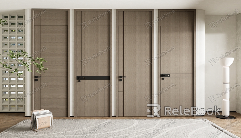 Modern swing door bedroom door single door high door model