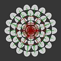 Elegant Modern Glass Chandelier With Transparent Multi Layer Shades For Interior Decor