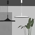 Modern Black And White Pendant Lights With Minimalist Design For Interior Spaces