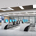 Monitoring room 3d model
