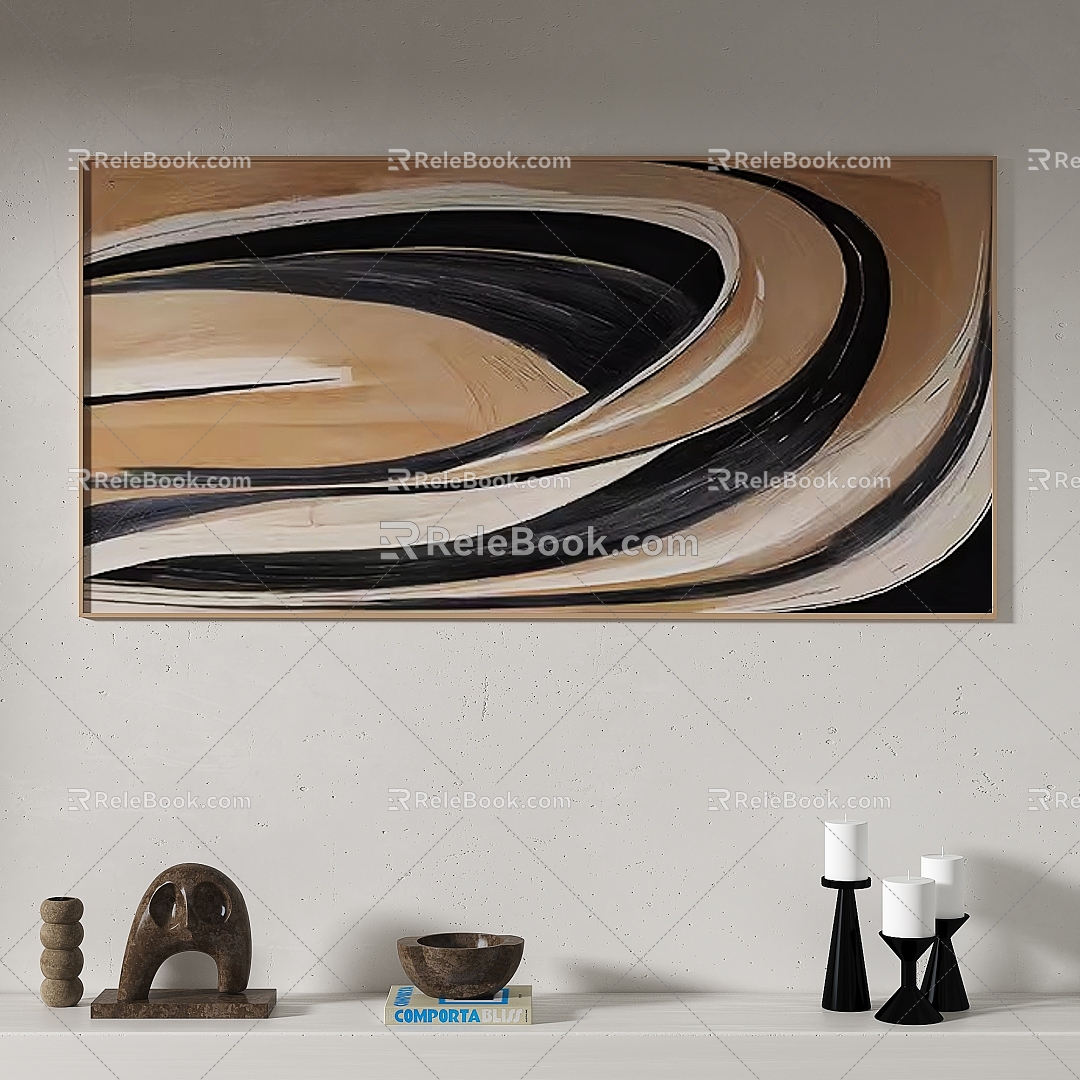 Nordic Quiet Abstract Decorative Painting model