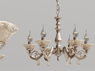 chandelier metal crystal chandelier 3d model