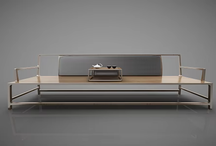 New Chinese-style Luohan Bed Furniture 3d model