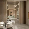 Modern reception area Sales office Reception area 3d model