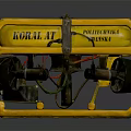 Professional Yellow Kobalt Gas Equipment With Cylindrical Tanks Metal Frame Valves And Pipes