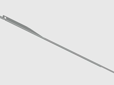 Long Thin Metal Component Tool With Small Hole At One End Design Structure 3d model