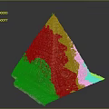 Golden Ancient Pyramid Scenery With Intricate Carvings On Stone Base And Dark Backdrop