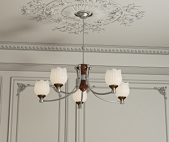 French chandelier 3d model