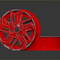 Commercial Equipment Red Wheels with Sturdy Hub Design for Industrial Applications