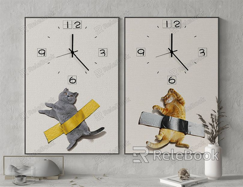 Modern clock decoration clock model