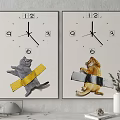 Modern clock decoration clock 3d model