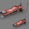 Red Heavy Duty Automotive Floor Jack Tool For Car Repair And Maintenance