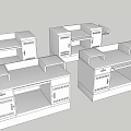 Classroom Interior Design With Lab Tables Storage Cabinets And Shelves