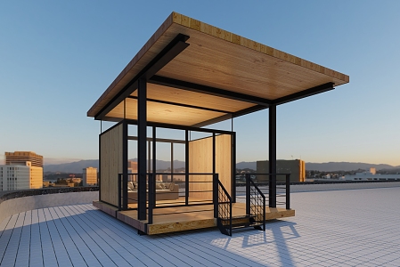 Modern Sun Room 3d model