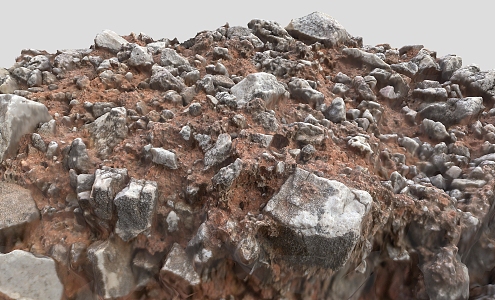 Terrain Rock Terrain Stone Red Rock 3d model