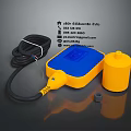Practical Household Supplies With Yellow Float Switch Black Cable And Cylindrical Container
