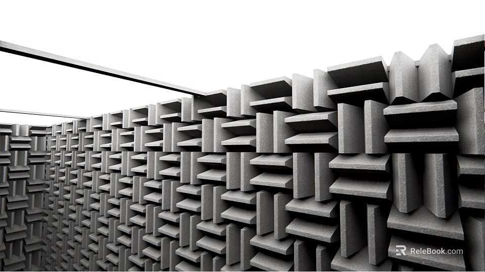Elegant Modern Ceiling Design Featuring Arranged Gray Square Decorative Panels 3d model 