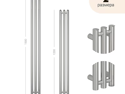 Bathroom Accessories Stainless Steel Towel Bars And Storage Racks With Different Sizes 3d model