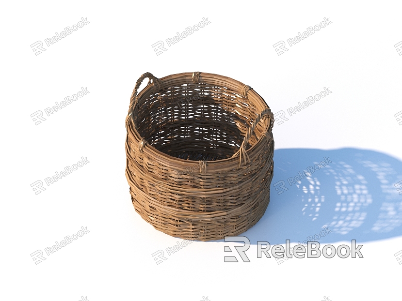 Vegetable Basket Storage Basket Rattan Basket model