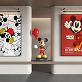 Cartoon Painting Cartoon Decorative Painting Mickey Painting 3d model