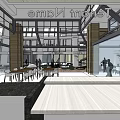 Station Center Building With Large Glass Windows Modern Exterior And Glass Door Entrance