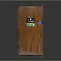 Wooden Swing Door For Public Toilet With Accessible Signage And Indicators