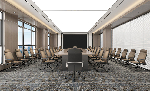 Modern Meeting Room Meeting Table and Chair 3d model