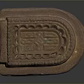 Traditional Copper Sculpture Carving with Intricate Patterns Decorative Borders And Relief Designs
