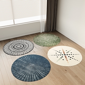 Round carpet 3d model