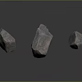 Natural Stone Pieces Featuring Different Sizes Pink Purple Hue and Textured Surfaces