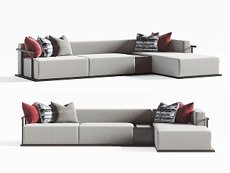 New Chinese-style corner sofa 3d model