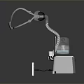 Two Modern Medical Devices With Flexible Hose Control Panel And Reflective Surface 3d model