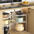 Pot Pot Rack Storage Rack Tripod Lower Sink 3d model