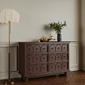 Middle Style Side Cabinet 3d model