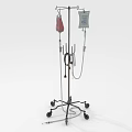 Mobile IV Stand Medical Equipment With Wheels And Hanging IV Bags