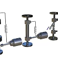 Industrial Equipment Valves With Spring Mechanisms And Flange Connection Components