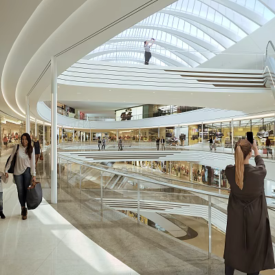 Commercial Area 3d models