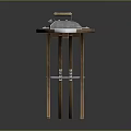 Wooden Foldable Ironing Board With Iron And Heat Resistant Surface